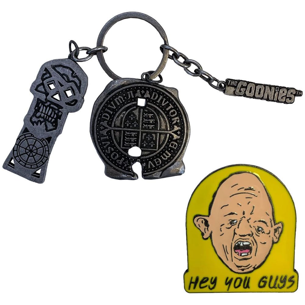 GOONIES グーニーズ (公開 40周年 ) - CHS Keychain And Pin / セット / チャーム付き / キーホルダー - PGS